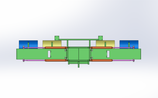 油菜折叠机架设计（SW+CAD+说明书）缩略图